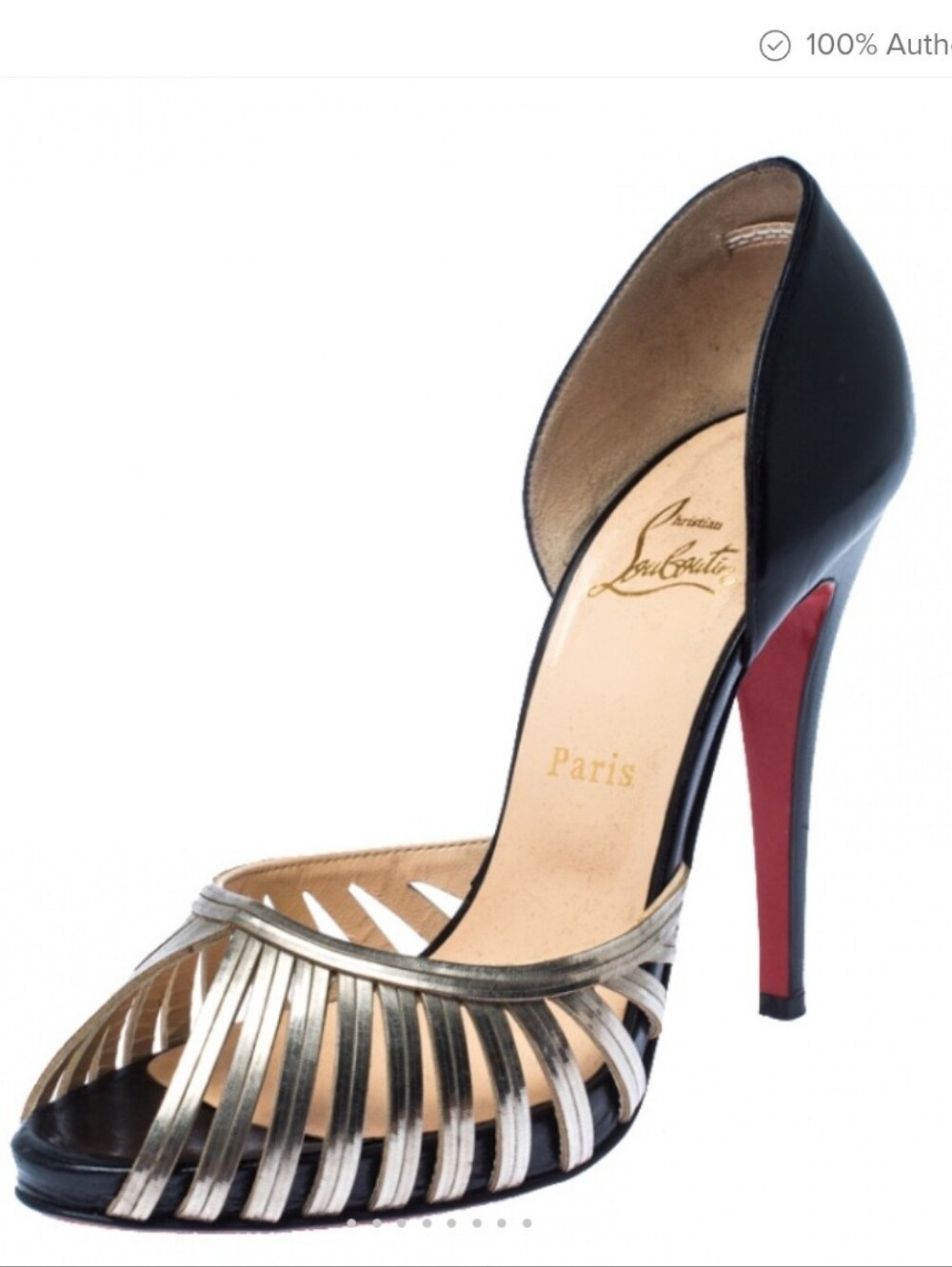 Authentic Christian Louboutin Paris Shoes Sz 40 Made In Italy